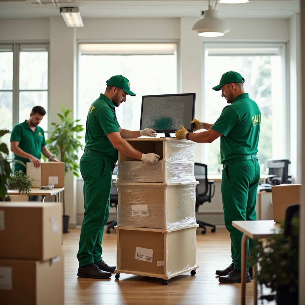 Traslado de muebles y equipos de oficina para empresa